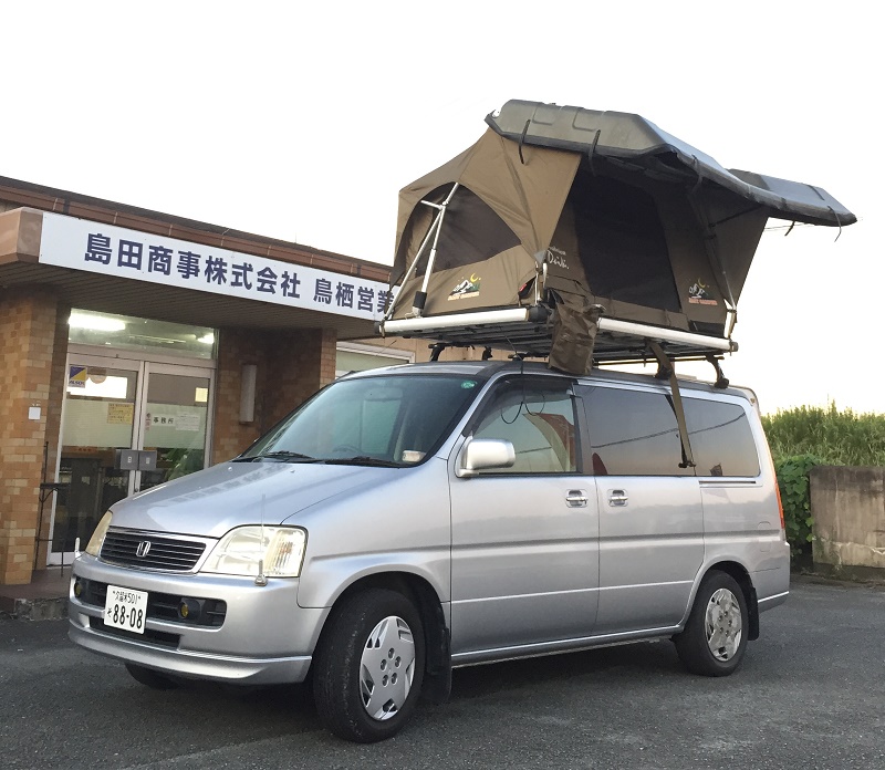 引き取り待ち中です。軽自動車にも人気のルーフテント新品！サイド自動